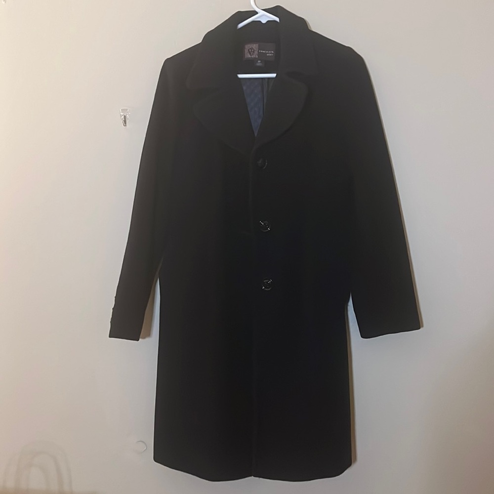 Anne Klein Black Coat 8 Petite